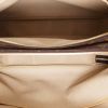 Louis Vuitton  Alize travel bag  in brown monogram canvas  and natural leather - Detail D3 thumbnail