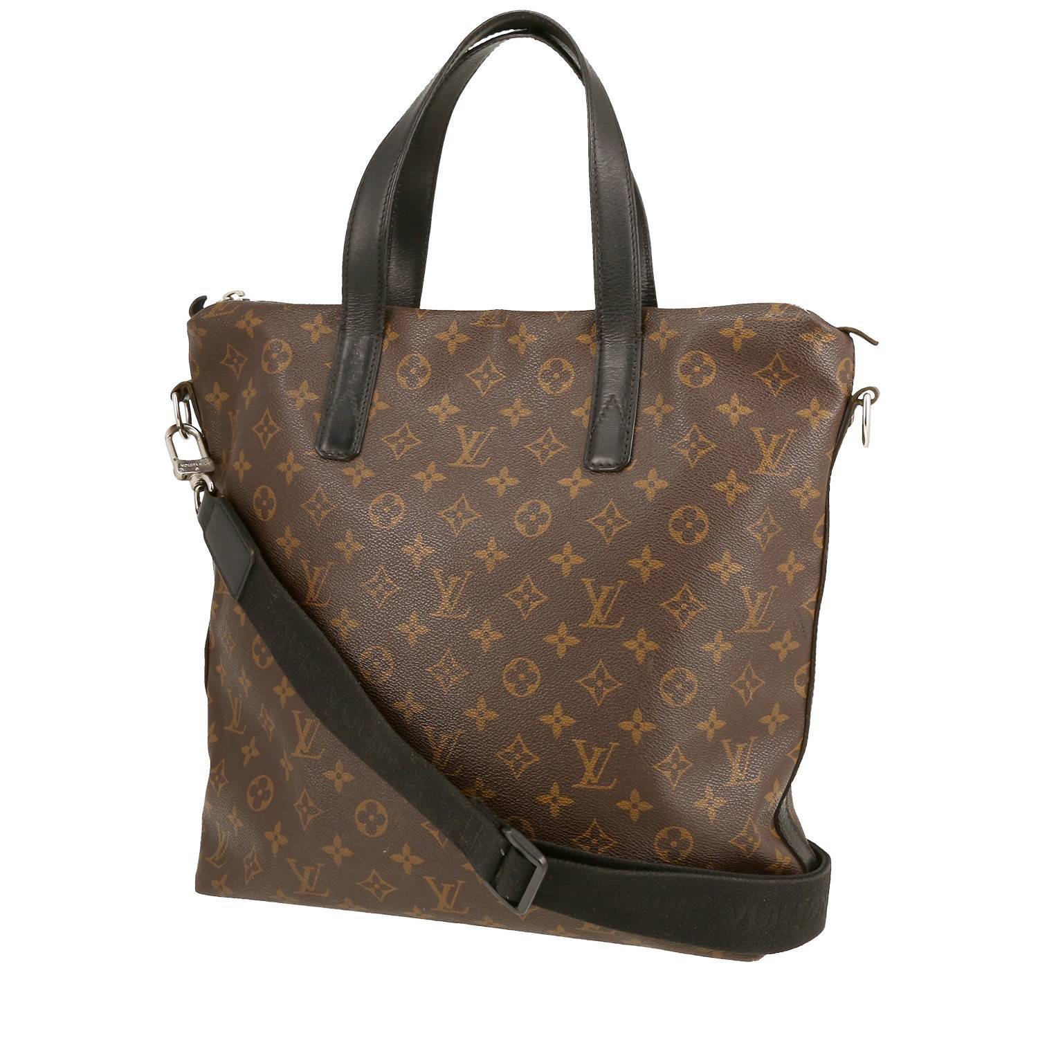 Louis Vuitton Davis handbag monogram canvas Macassar and black leather