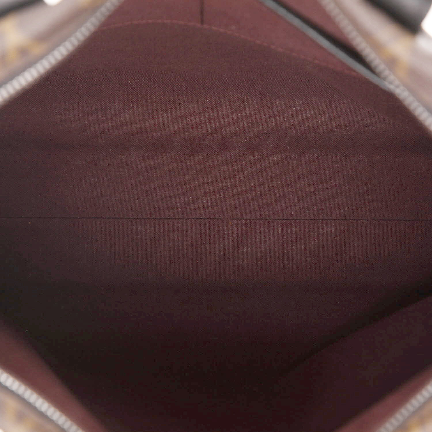 Bolso de mano Louis Vuitton  Davis en lona Monogram Macassar y cuero negro - Detail D3