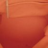 Hermès  Etriviere - Belt shopping bag  in orange canvas  and natural leather - Detail D3 thumbnail