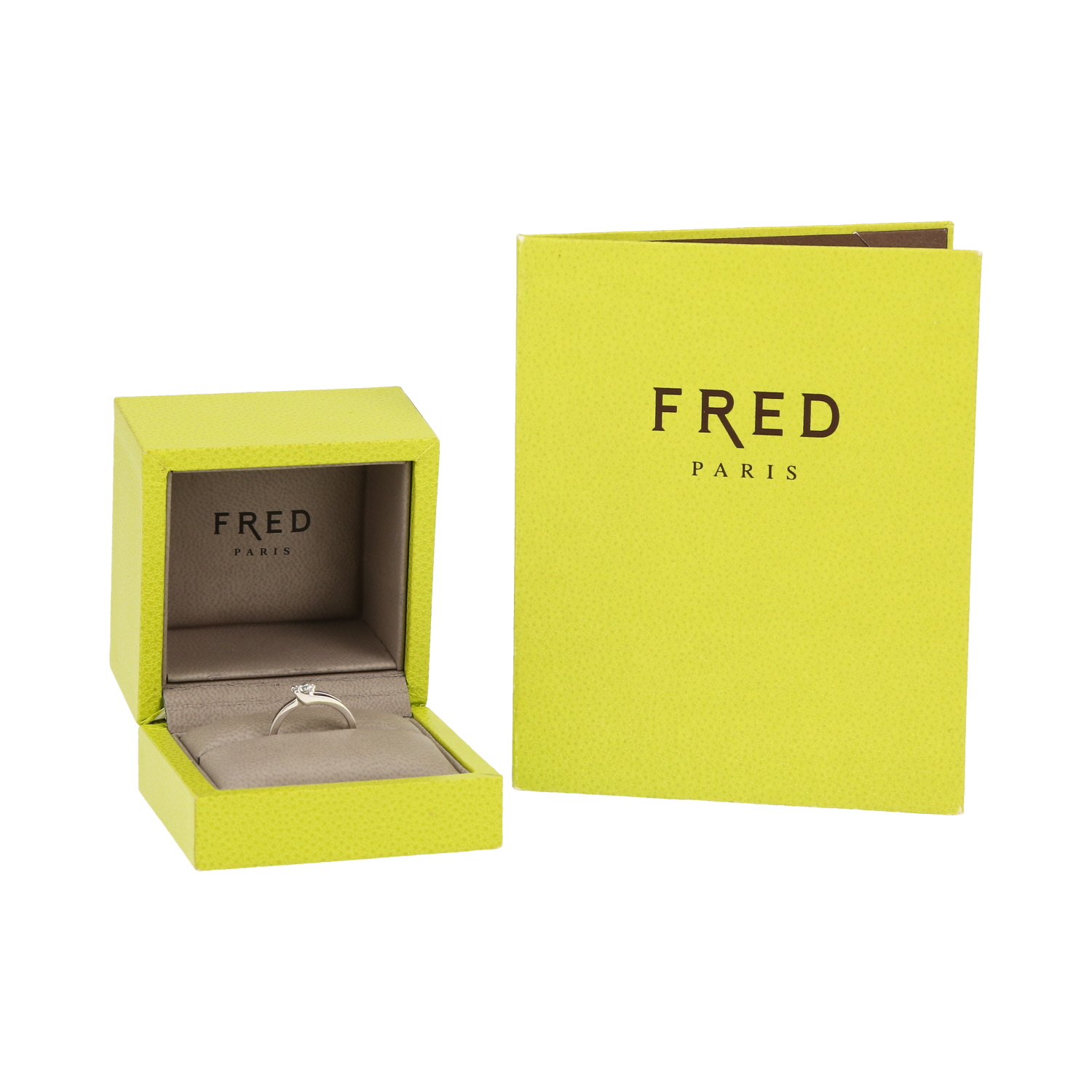 Fred Amour Fou ring in platinium and diamond - Detail D2