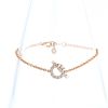 Bracelet Hermès Finesse en or rose et diamants - 360 thumbnail