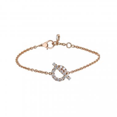 Bracciale Hermès Finesse in oro rosa e diamanti