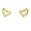 Tiffany & Co Open Heart earrings in yellow gold - 360 thumbnail
