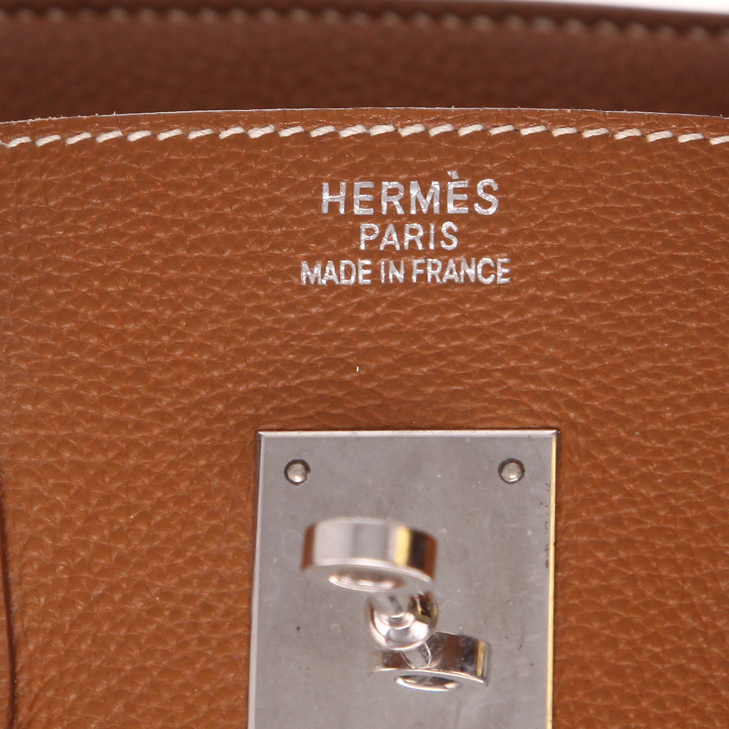 Sac à main Hermès  Birkin 35 cm en cuir togo gold - Detail D2