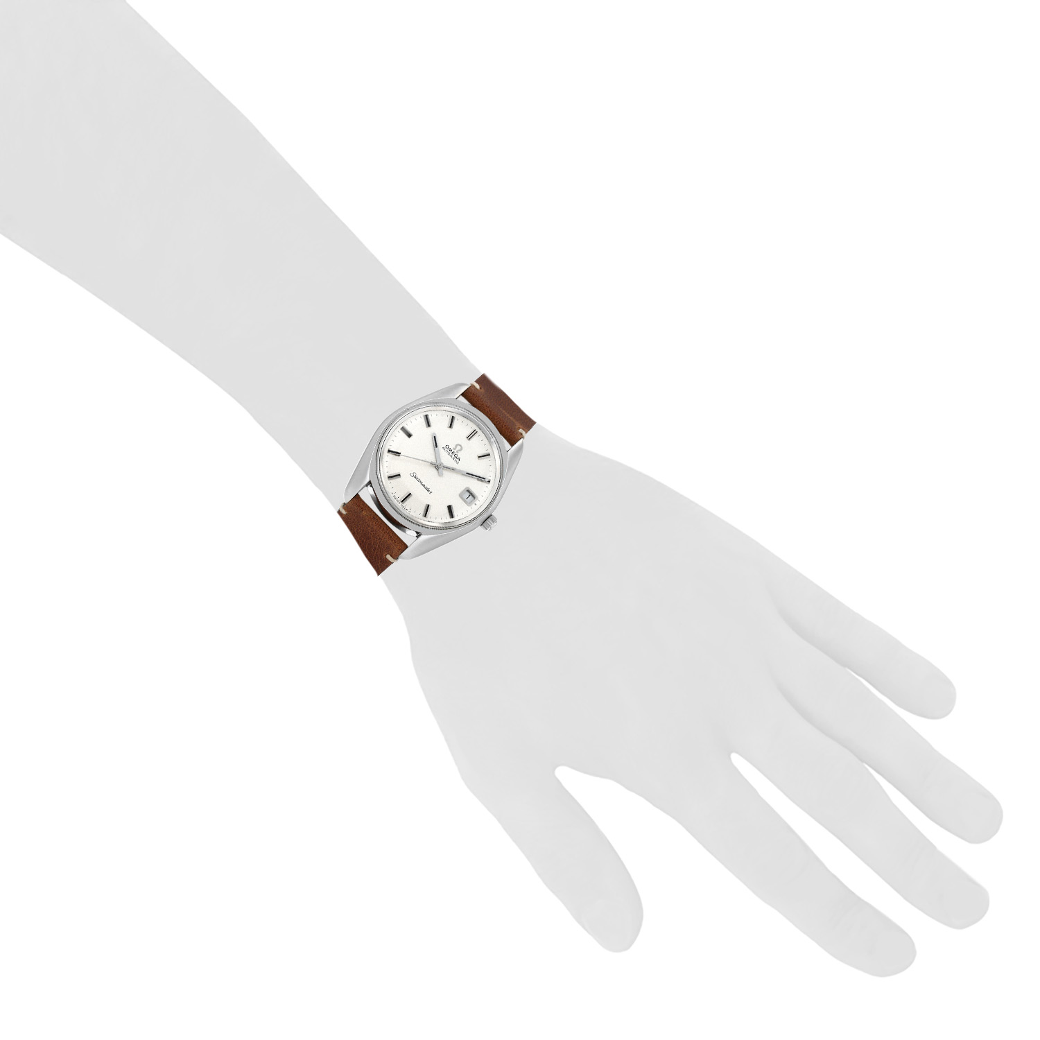 Montre Omega Seamaster en acier Ref: Omega - 166.067  Vers 1970 - Detail D1