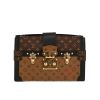 Louis Vuitton  Petite Malle Souple shoulder bag  in brown monogram canvas  and black leather - 360 thumbnail