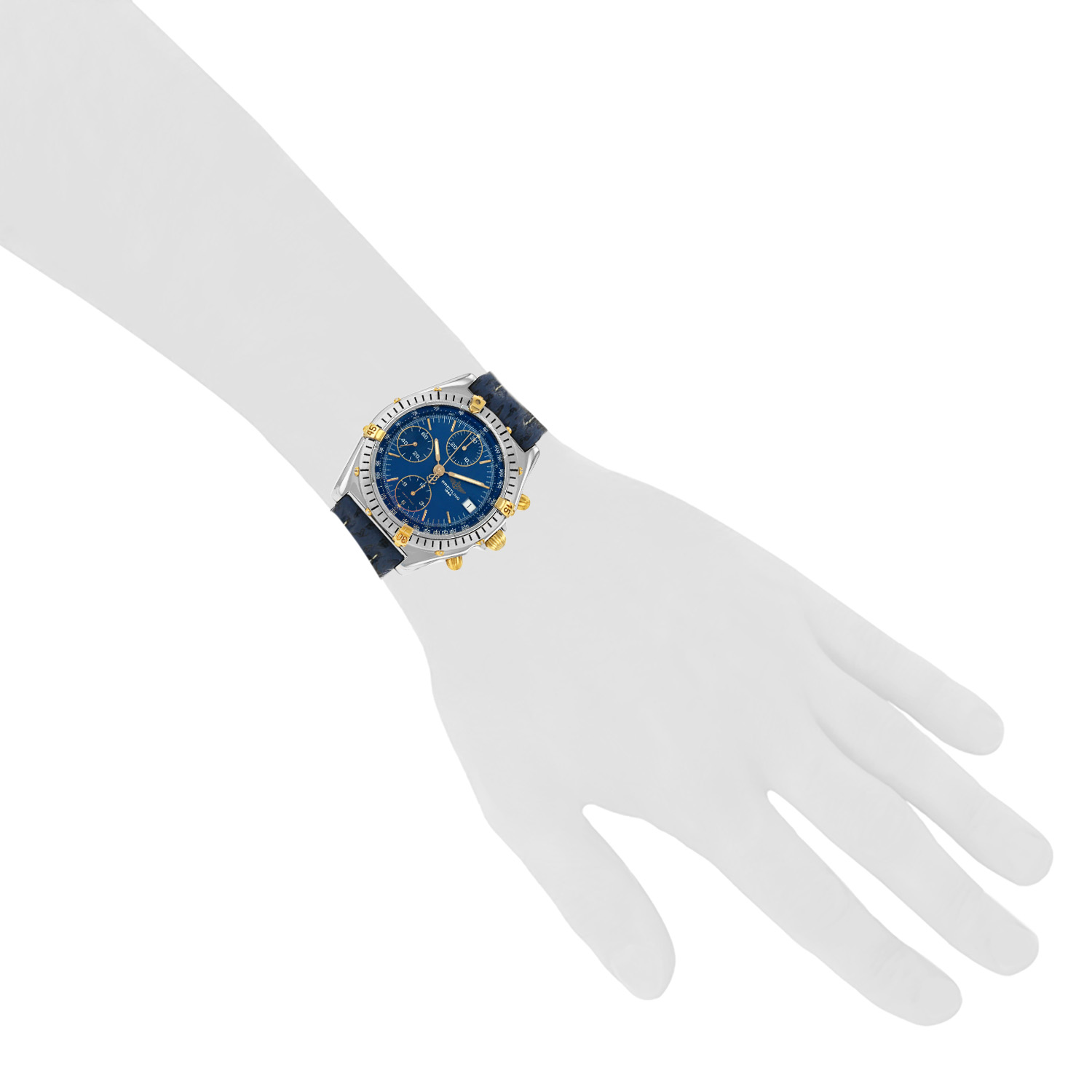 Montre Breitling Chronomat en acier Ref: Breitling - B13047  Vers 1990 - Detail D1