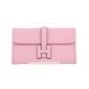 Hermès  Jige pouch  in Rose Bubblegum Swift leather - 360 thumbnail