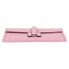 Hermès  Jige pouch  in Rose Bubblegum Swift leather - Detail D1 thumbnail