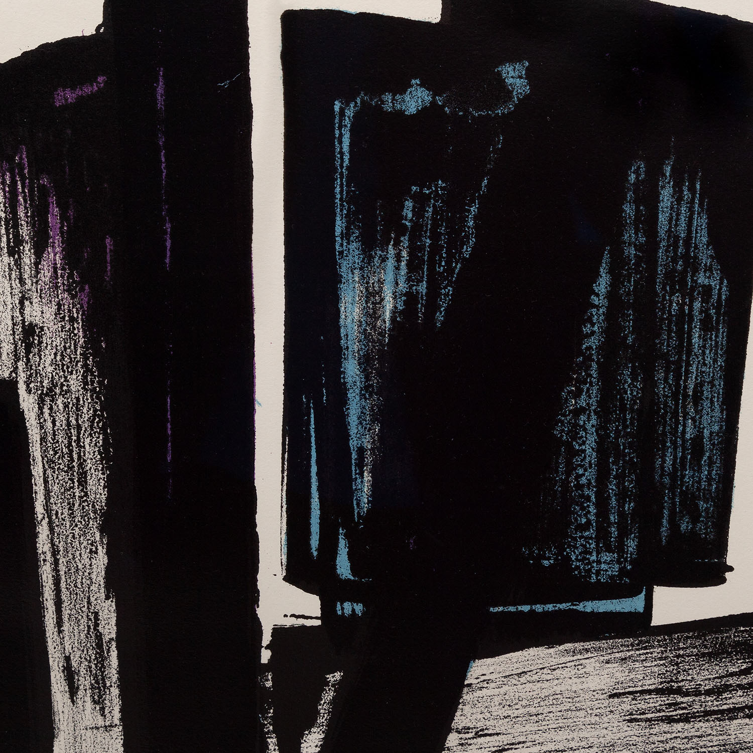 Pierre Soulages (1919-2022), Lithographie n°4 - 1957 - Detail D1