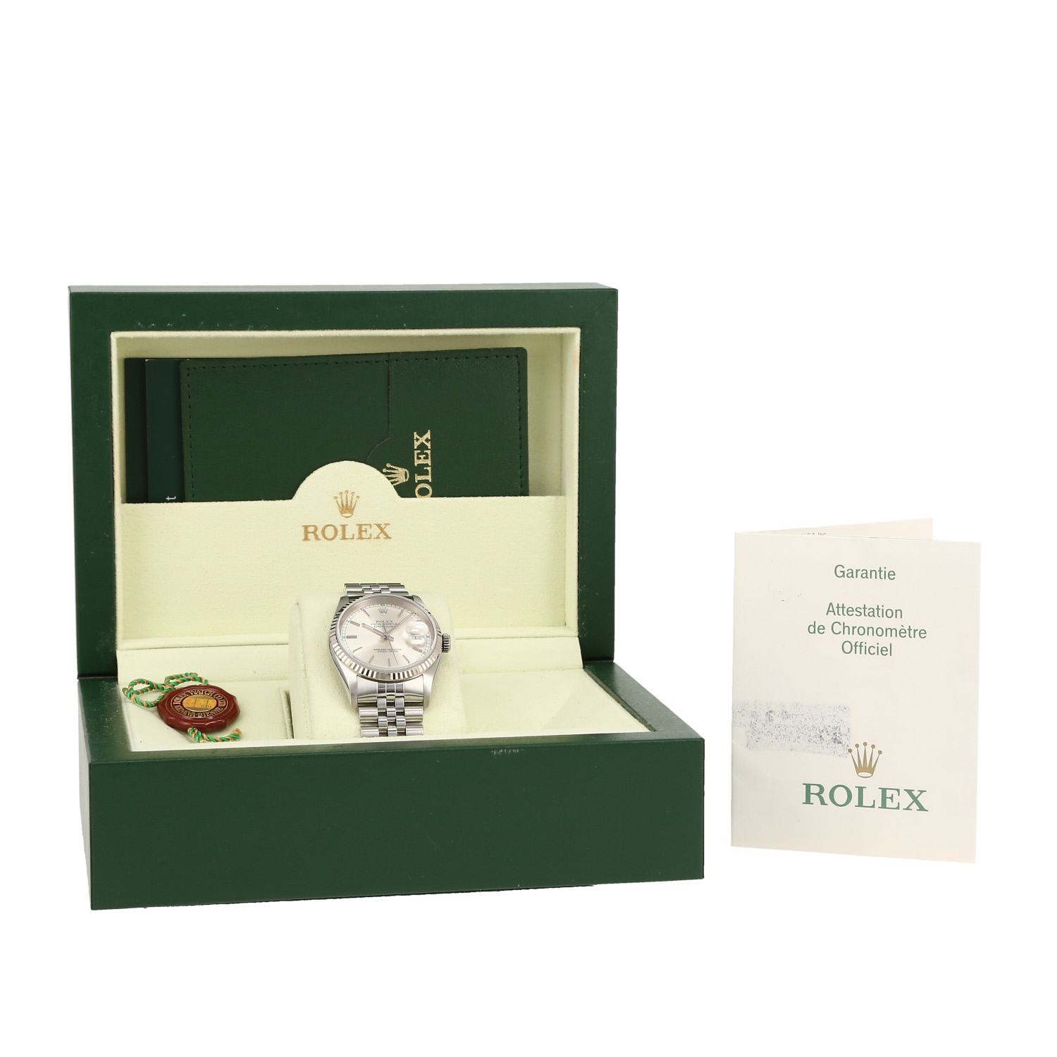 Montre Rolex Datejust en or et acier Ref: Rolex - 16234  Vers 2005 - Detail D2