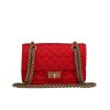 Chanel  Chanel 2.55 shoulder bag  in red satin - 360 thumbnail