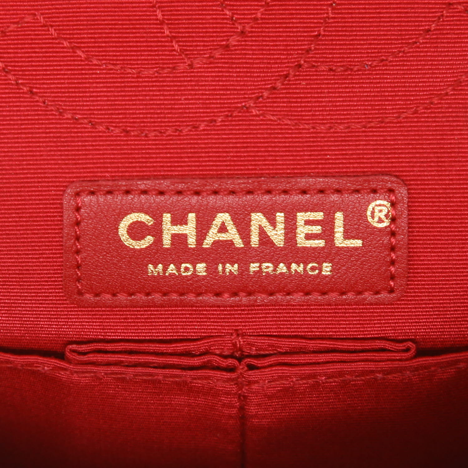 Borsa a tracolla Chanel  Chanel 2.55 in raso rosso - Detail D2