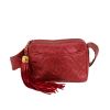Chanel   handbag  in red glittering leather - 360 thumbnail