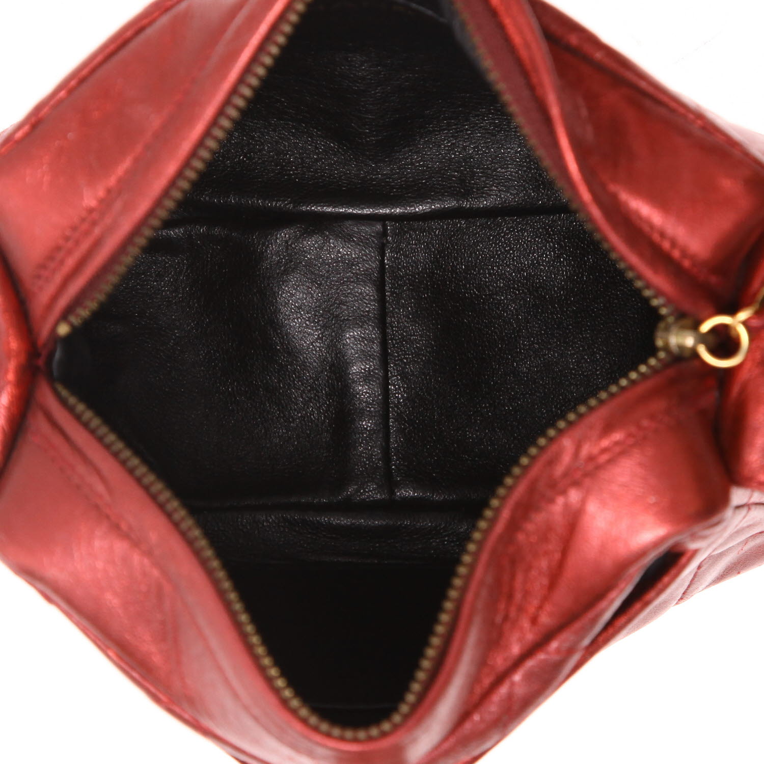 Borsa Chanel   in pelle iridescente rossa - Detail D3