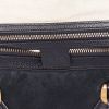 Gucci   weekend bag  velvet  and navy blue leather - Detail D6 thumbnail