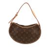 Louis Vuitton  Croissant handbag  in brown monogram canvas  and natural leather - 360 thumbnail
