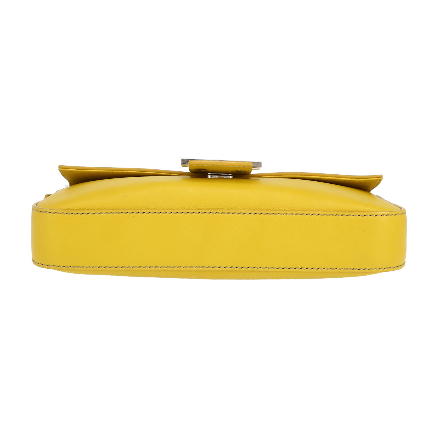 Fendi  Baguette handbag  in yellow leather - Detail D1