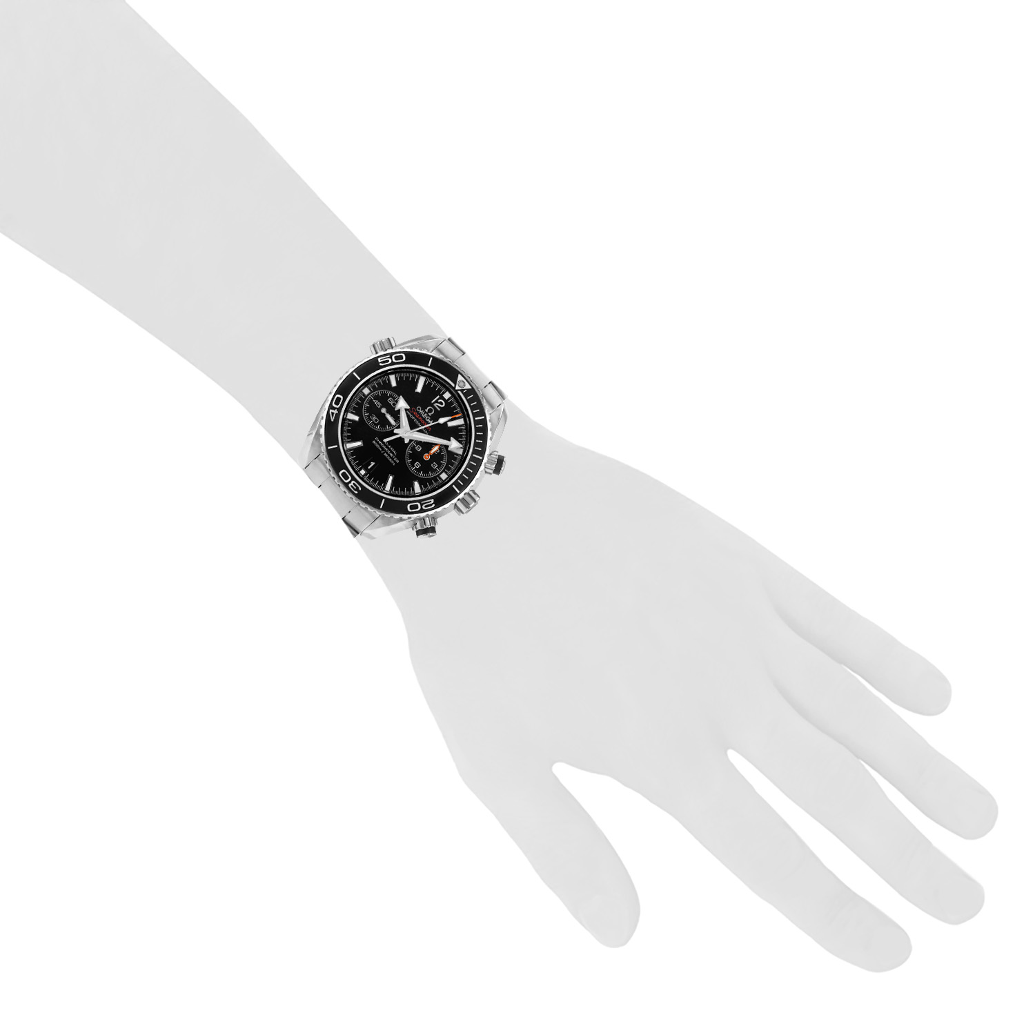 Omega Seamaster Planet Ocean 600 M  in stainless steel Ref: Omega - 232.30.46.51.01.001  Circa 2012 - Detail D1