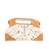 Louis Vuitton  Judy handbag  in multicolor and white monogram canvas  and natural leather - 360 thumbnail