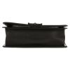 Chanel  Boy shoulder bag  in black leather  and grey pearl - Detail D1 thumbnail