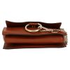 Chloé  Faye shoulder bag  in brown leather  and orange suede - Detail D1 thumbnail