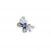 Broche Van Cleef & Arpels  de oro blanco y zafiro - 360 thumbnail