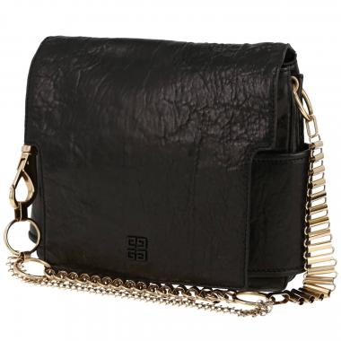Givenchy   handbag  in black burnished leather