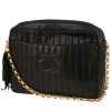Chanel  Vintage shoulder bag  in black leather - 00pp thumbnail