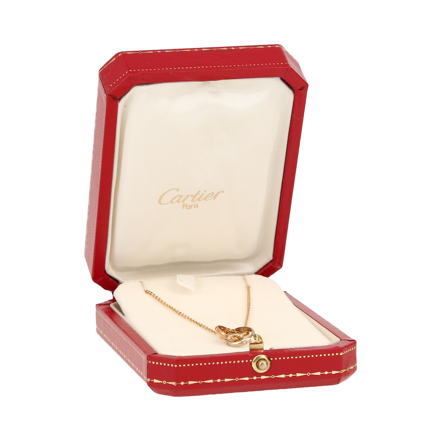 Collana Cartier Trinity in 3 ori e diamanti - Detail D2