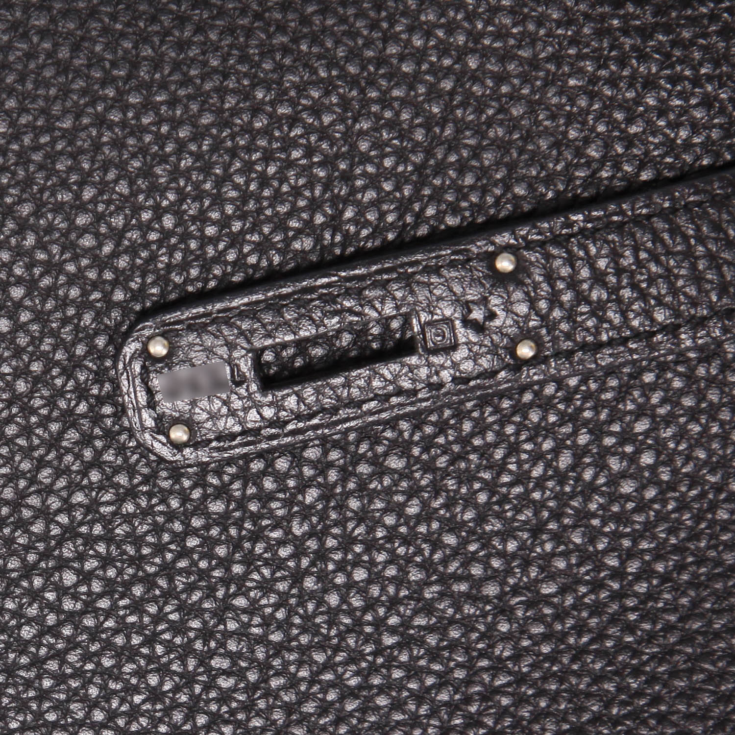 Sac à main Hermès  Birkin 40 cm en cuir togo noir - Detail D4