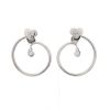 Fred  earrings in white gold and diamonds - 360 thumbnail