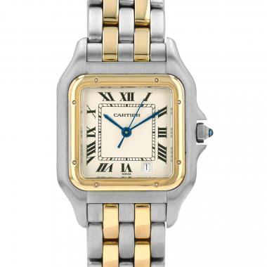 Montre Cartier Panthère en or et acier Ref: Cartier - 110000R  Vers 1990