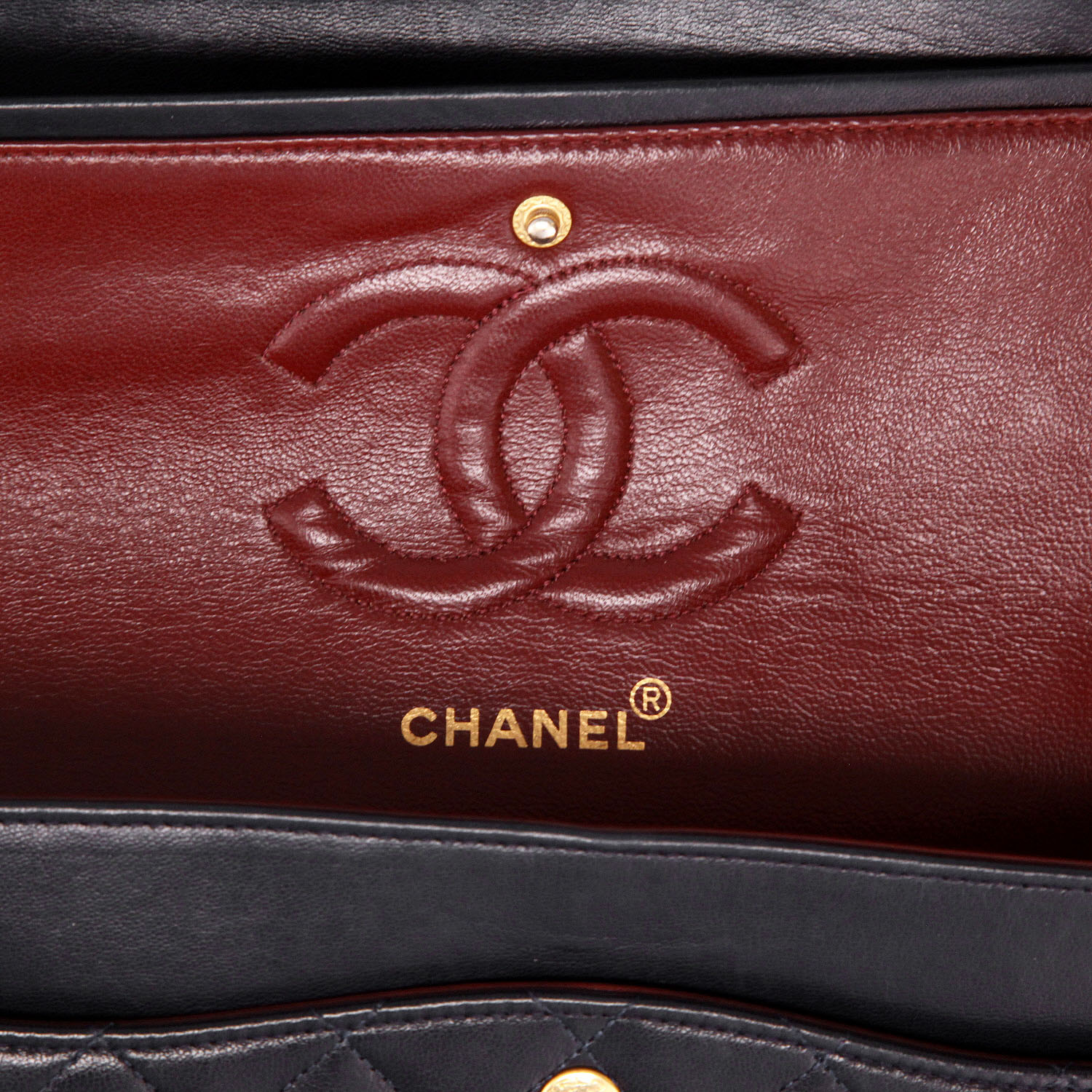 Borsa Chanel  Timeless Classic in pelle trapuntata blu marino - Detail D2