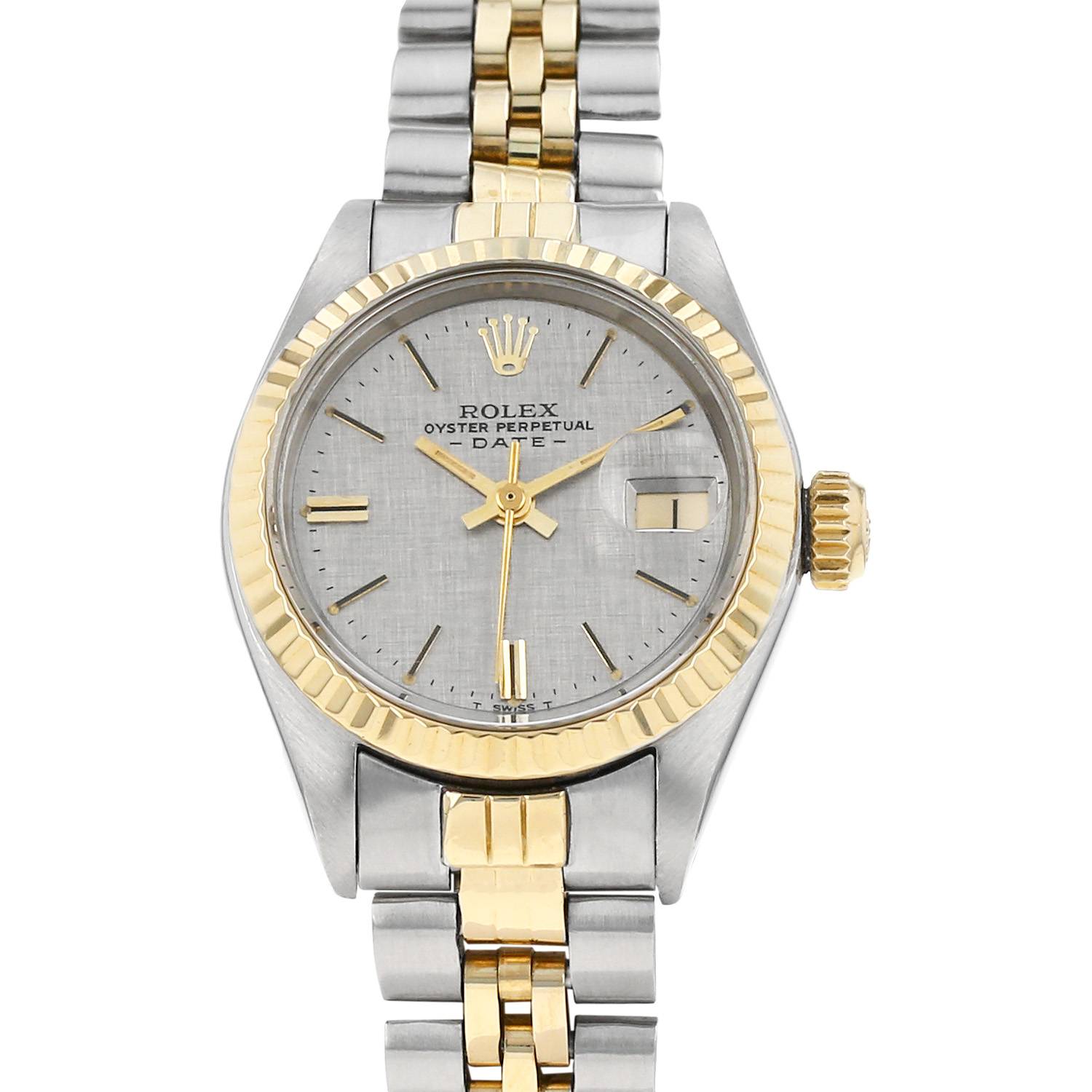 Lady Oyster Perpetual Date In And Stainless Steel Ref: