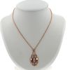 Articulated Bulgari Serpenti necklace in pink gold, rubellites and diamonds - 360 thumbnail