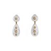 Buccellati Macri Classica earrings in white gold, yellow gold and diamonds - 360 thumbnail