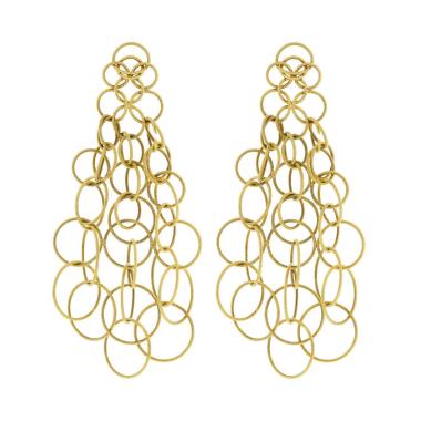 Orecchini Buccellati Hawai modello grande in oro giallo