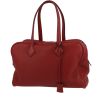 Bolso de mano Hermès  Victoria en cuero togo rojo - 00pp thumbnail