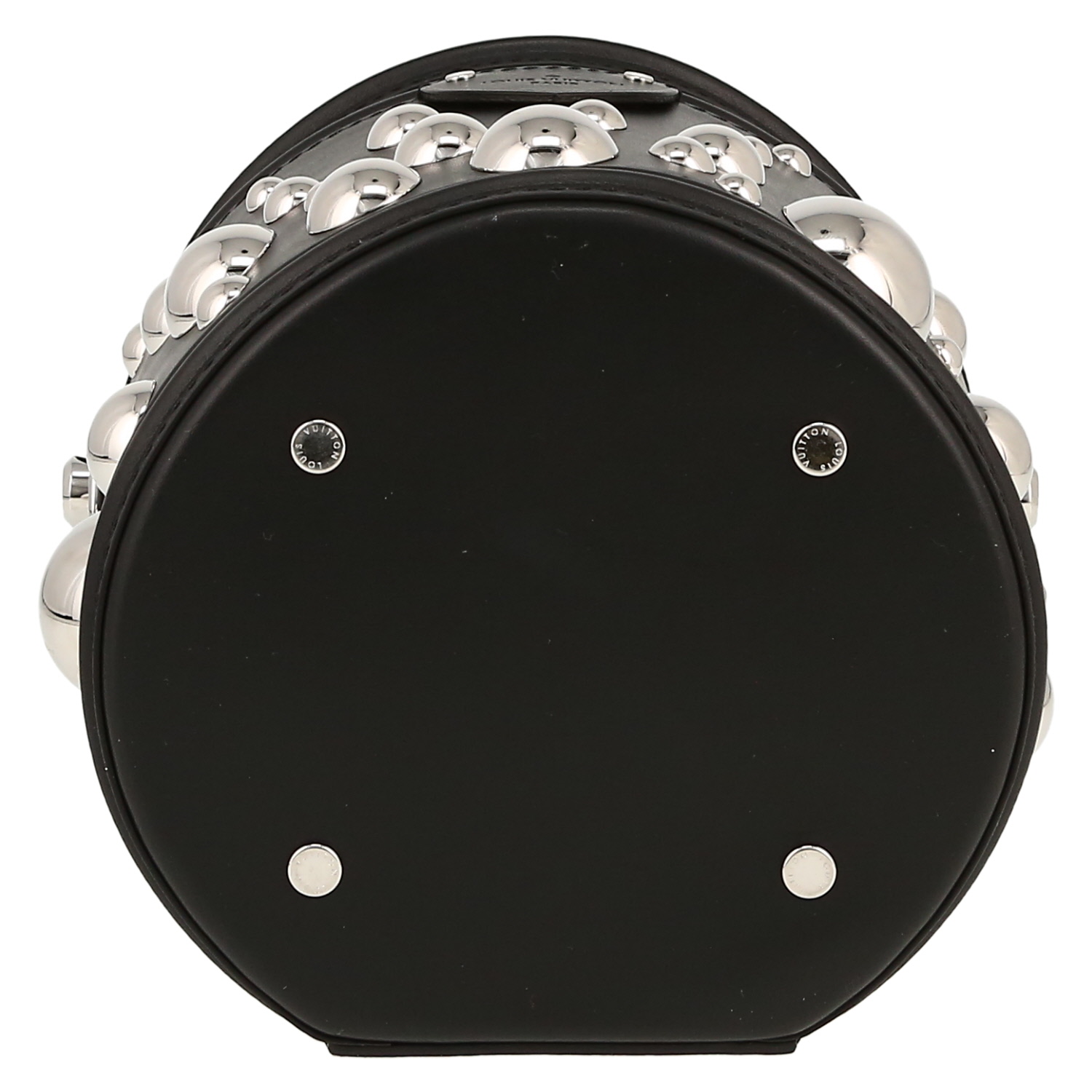 Louis Vuitton  Cannes handbag  in black leather - Detail D1