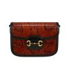 Gucci  1955 Horsebit small model  shoulder bag  in brown python  and black leather - 360 thumbnail
