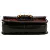 Gucci  1955 Horsebit small model  shoulder bag  in brown python  and black leather - Detail D1 thumbnail