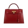 Borsa Hermès  Kelly 32 cm in pelle box rossa - 360 thumbnail