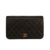 Chanel  Mademoiselle handbag  in black quilted leather - 360 thumbnail