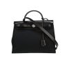 Hermès  Herbag bag worn on the shoulder or carried in the hand  in black canvas  and black Hunter cowhide - 360 thumbnail