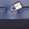 Hermès  Herbag bag worn on the shoulder or carried in the hand  in navy blue canvas  and blue leather - Detail D2 thumbnail