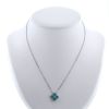 Van Cleef & Arpels Alhambra necklace in white gold, ceramic and diamond - 360 thumbnail