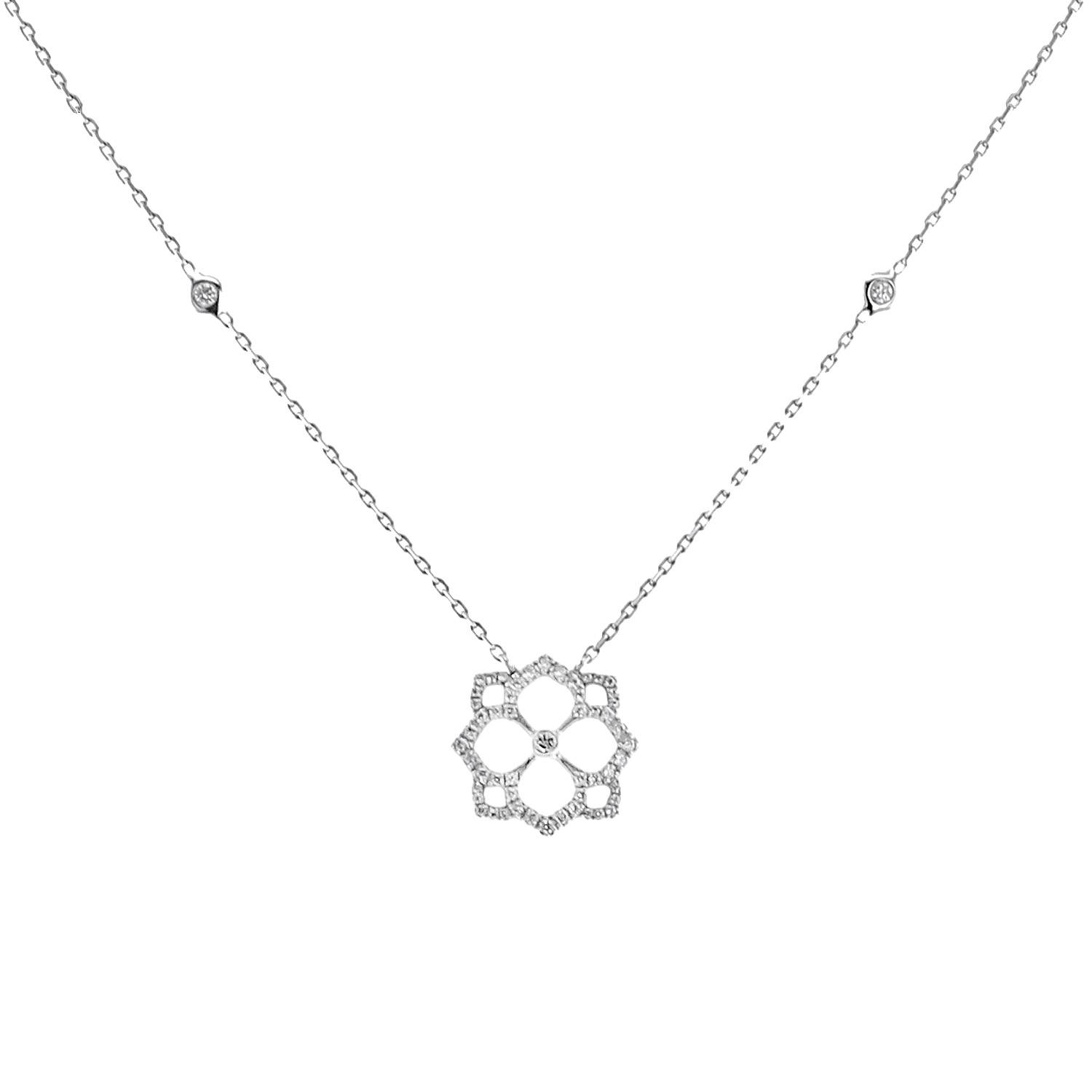 Messika Eden necklace in white gold and diamond