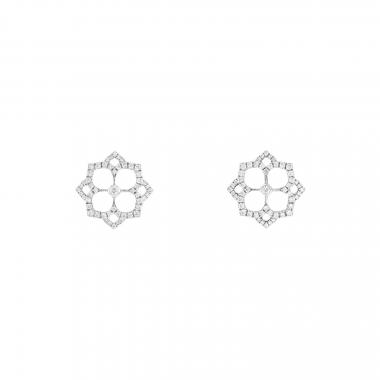 Paire de boucles d'oreilles Messika Eden en or blanc et diamants Paire de boucles d'oreilles Messika Eden en or blanc et diamants